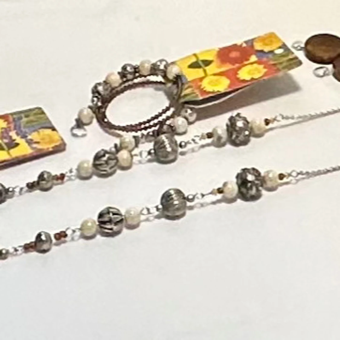 Set med halsband, armband och örhängen - 91