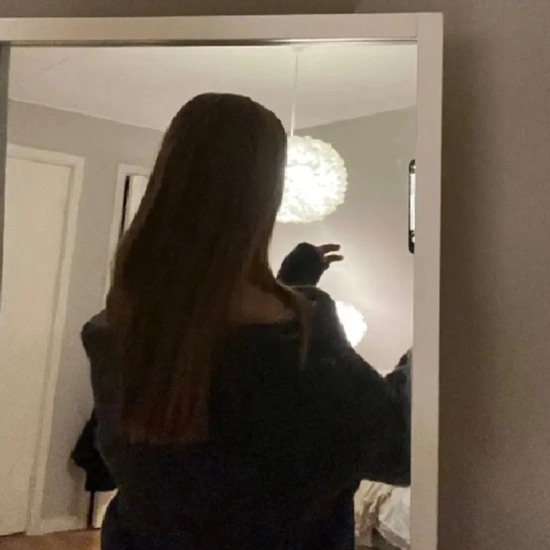 Blå offshoulder tröja - 90