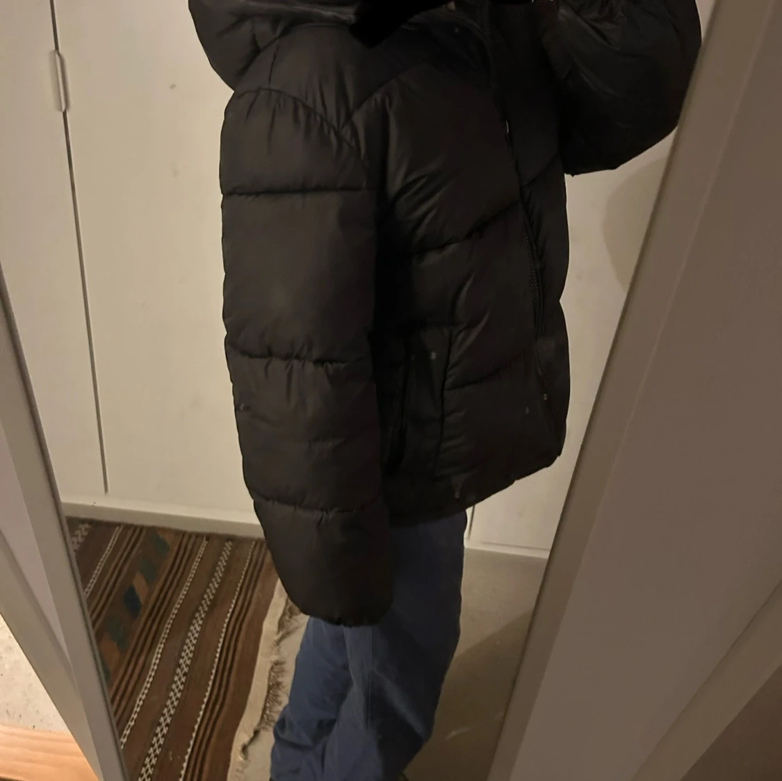 svart vinter jacka  - 91