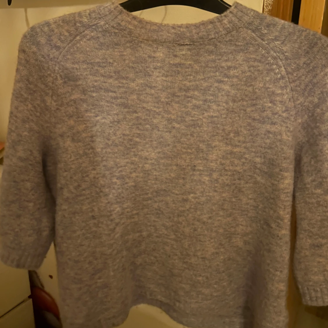 Ljusblå stickad tröja - 1