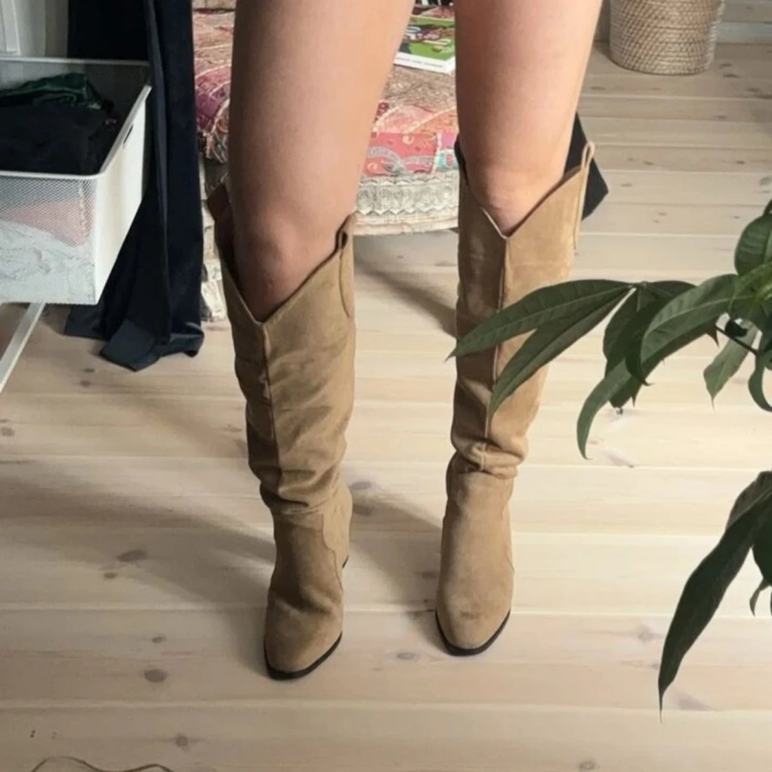 Beige mocka boots - 2
