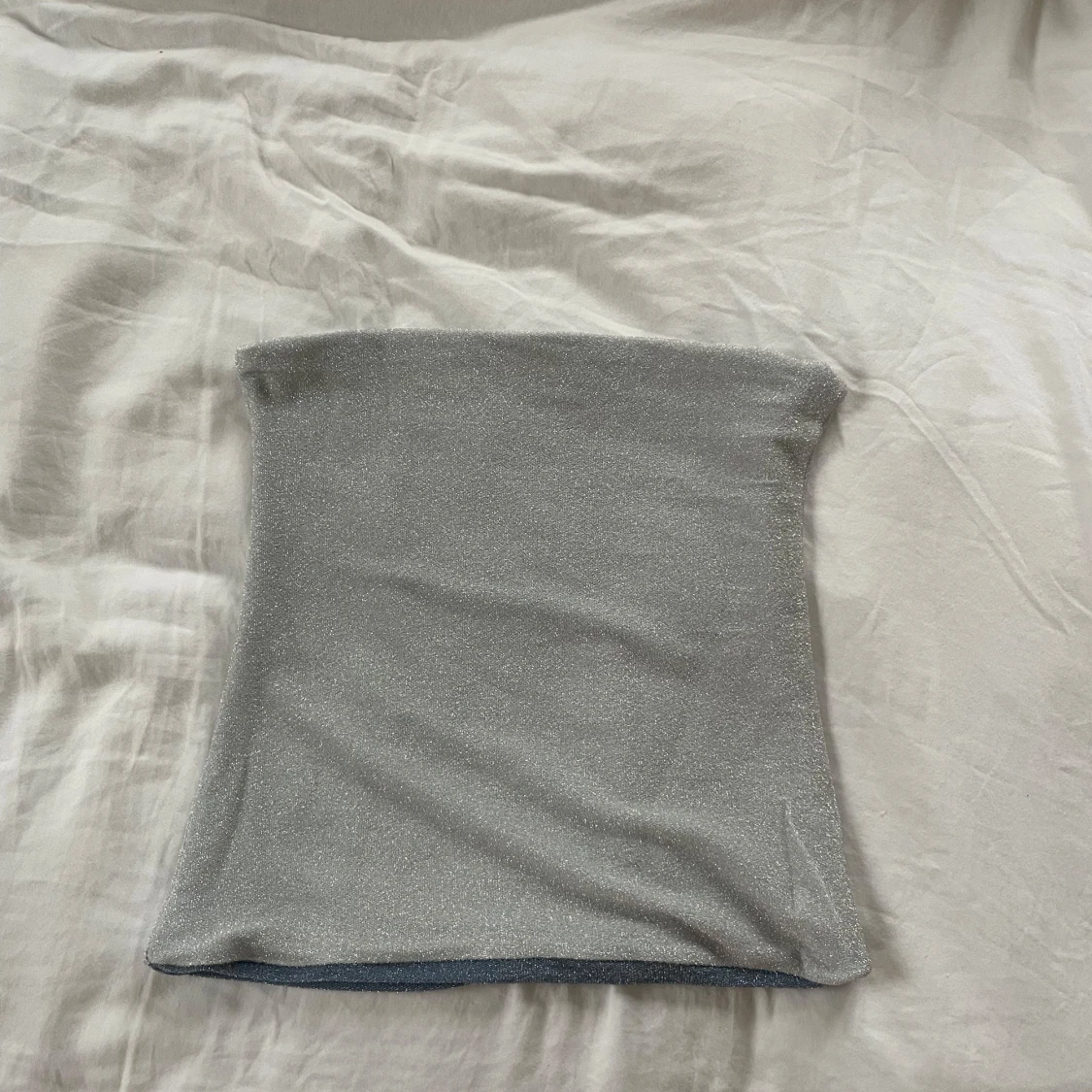 Glittrig silver tubtopp - 90