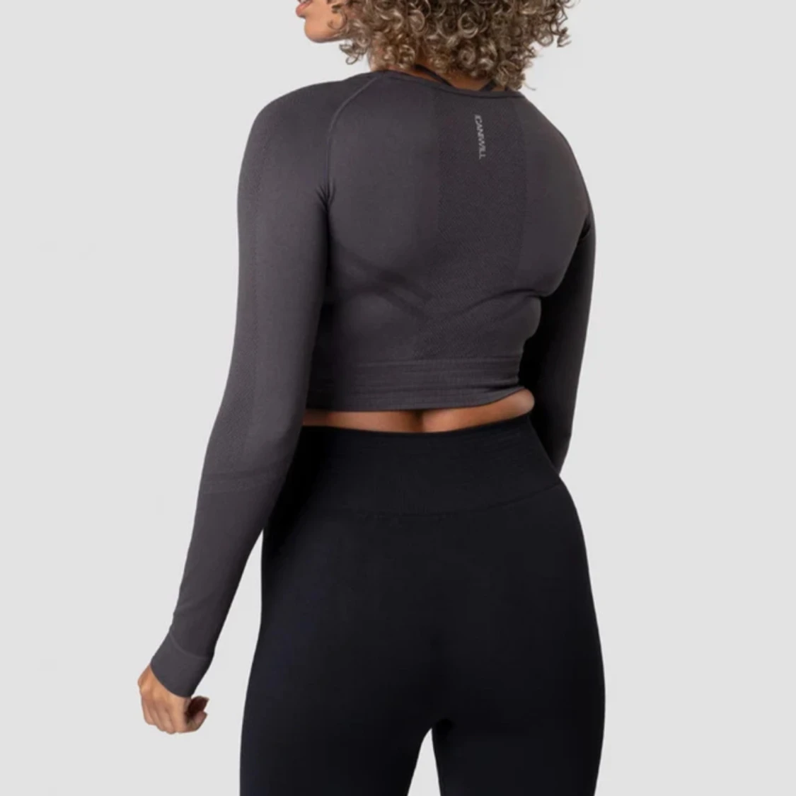 Mörkgrå croppad träningströja från ICANIWILL - 91