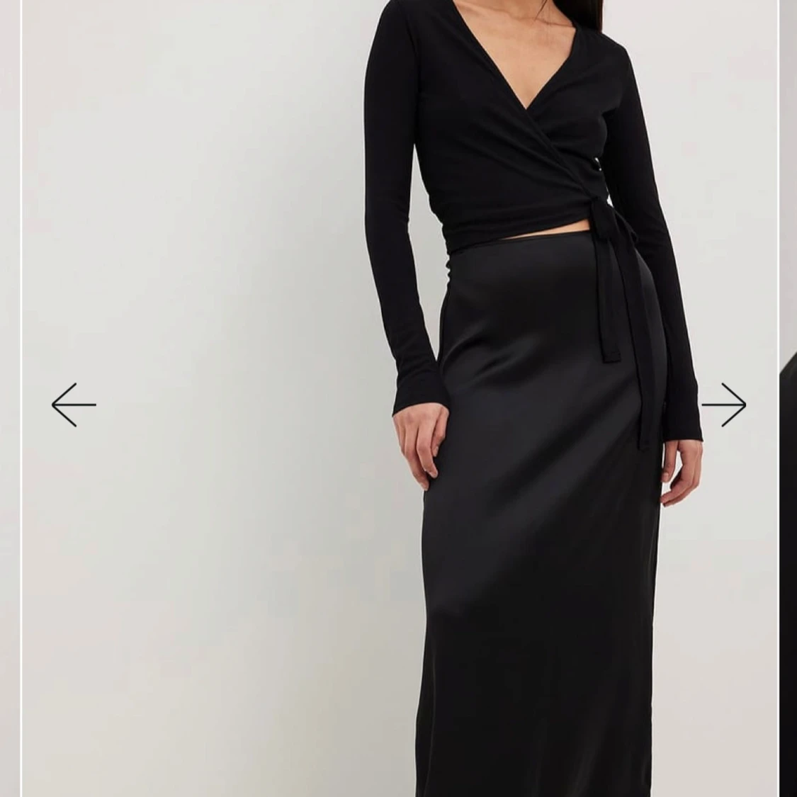 Svart omlottopp -helt ny  - 90