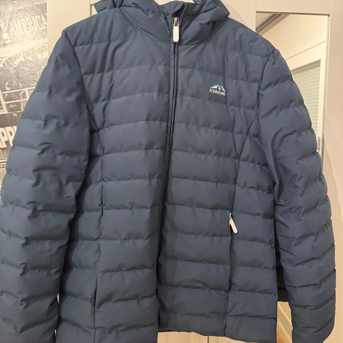 Blå quiltad jacka från Icebound Storlek M