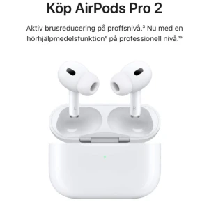 pro gen 2 ( Apple) - Hämats i Värnamo/Jönköping kan även fraktas med plick säkra köp för båda parters säkerhet. Hörlurarna är i toppskick, serienummer till Apple.com får köparen direkt efter köpet är genomfört Även bilder på produkten självfallet./ Mvh Thom 