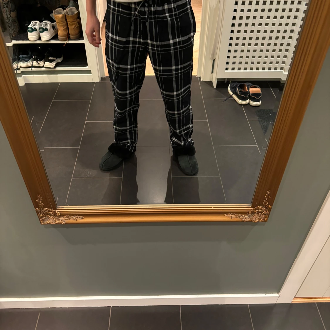 Svarta rutiga byxor från Björn Borg - 90