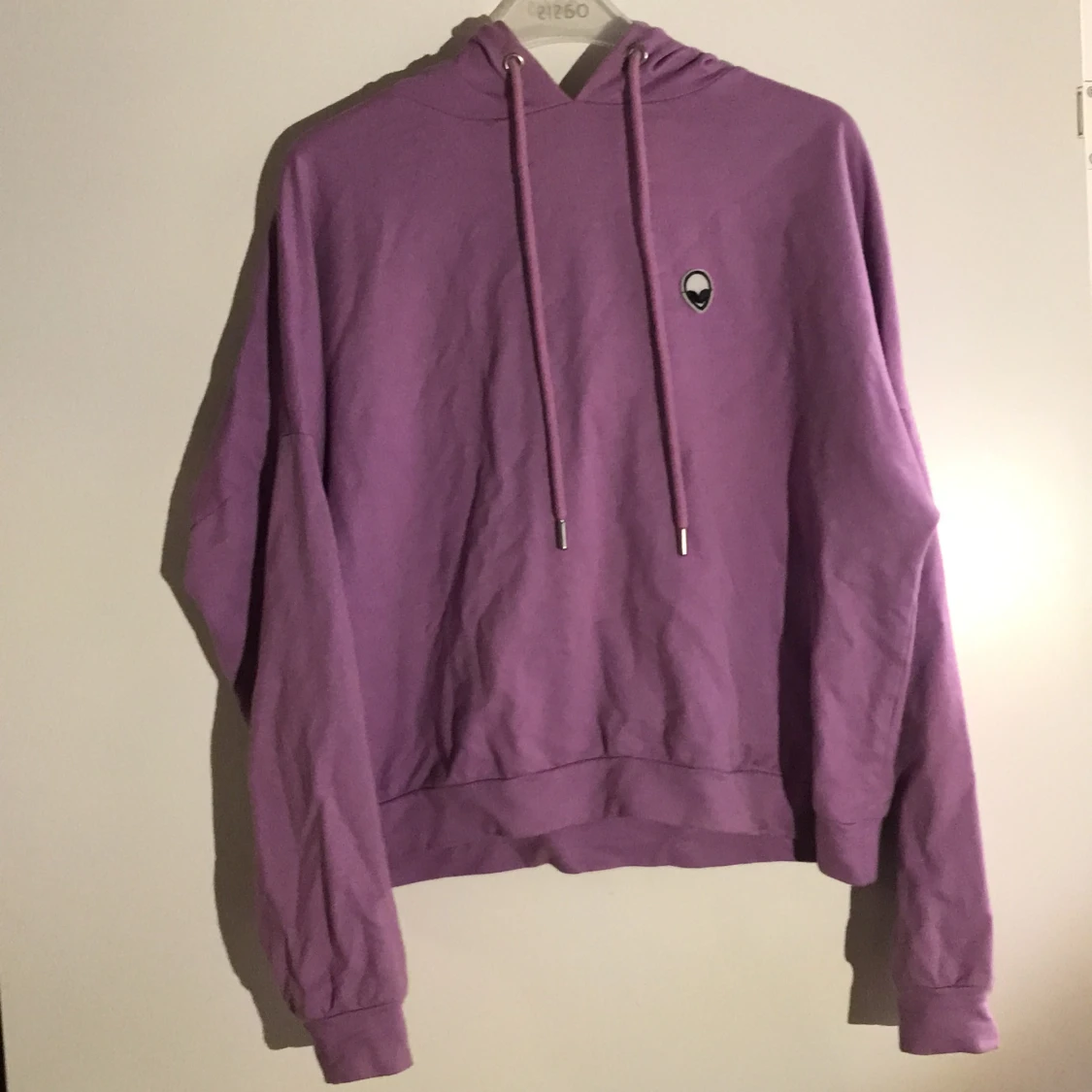 Lila hoodie med alien patch och sweatpants - 90