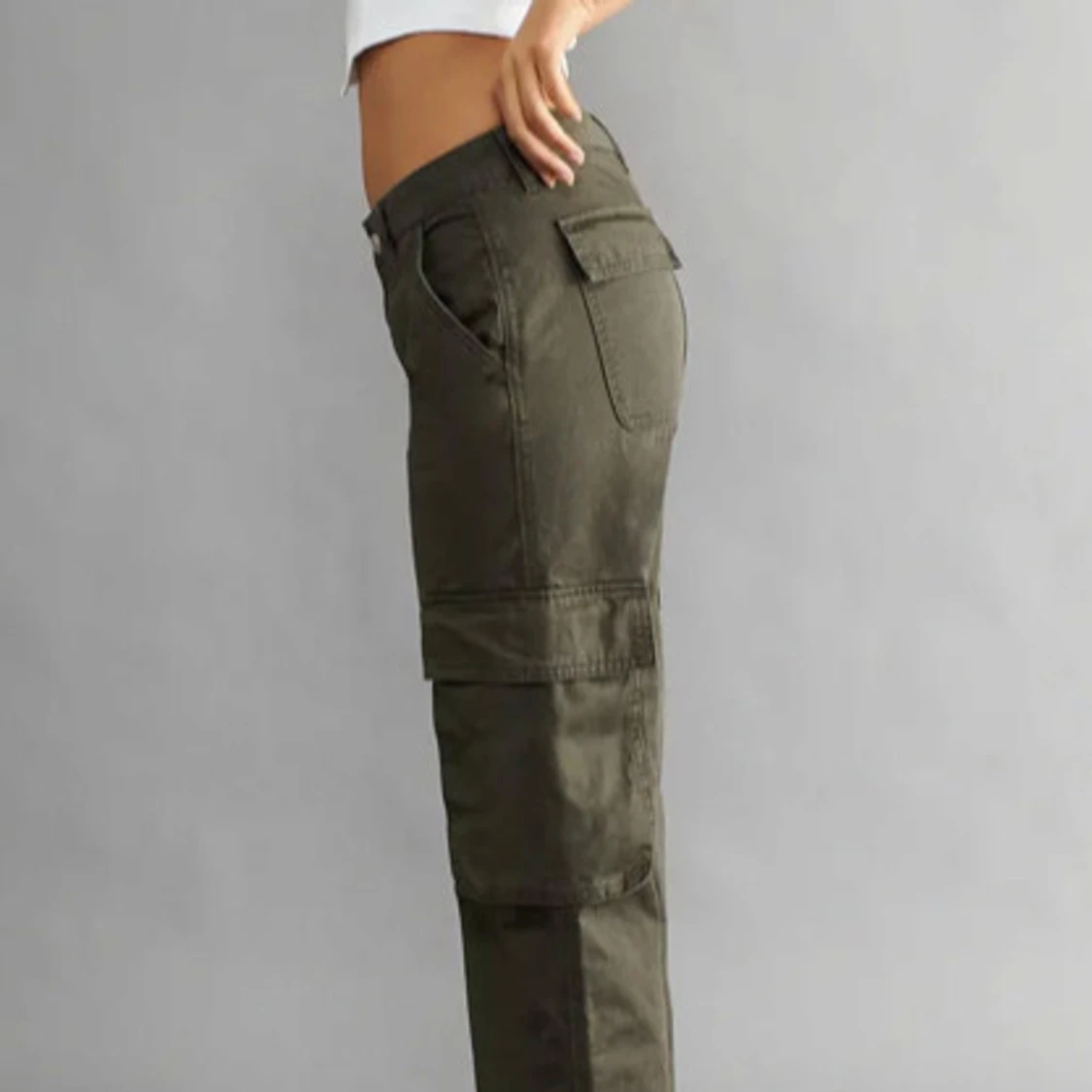 Low waist cargo jeans - 3