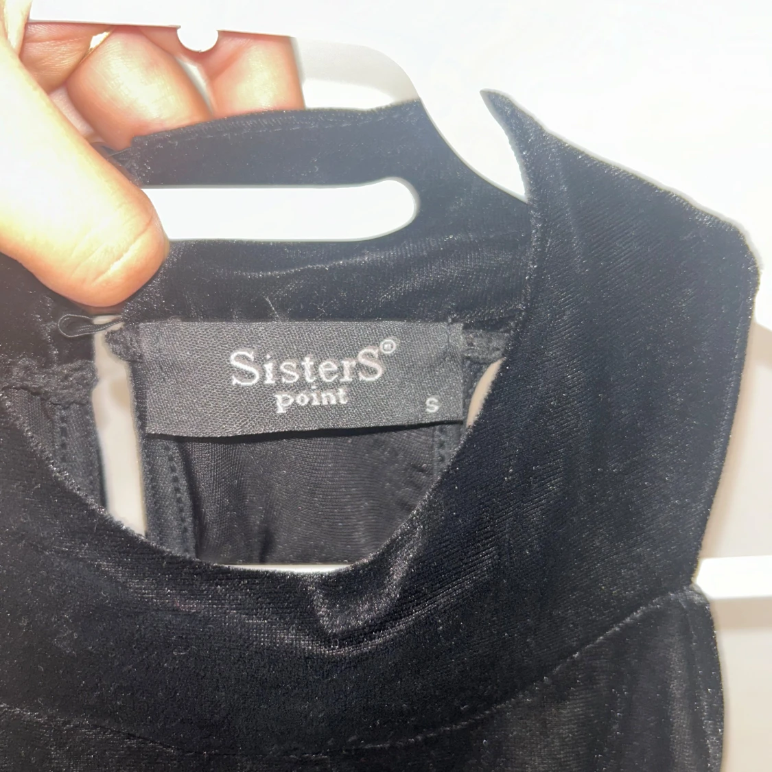 Svart sammet klänning - 91