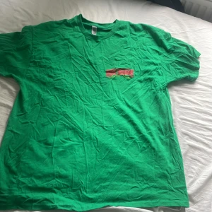 Grön t-shirt med tryck - Säljer en grön Justin Timberlake konsert T-shirt i bomull. Skicket på tröjan är som ny. Du får tröjan oskrynklig. Den är använd ca 2 gånger. 