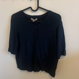 Mörkblå kofta från Basic You - Säljer en stilren mörkblå kofta från Basic You i storlek S. Den har knappar framtill och är perfekt för både vardag och lite finare tillfällen. Koftan är i ett mjukt material och har en klassisk passform. Perfekt för höst och vår!