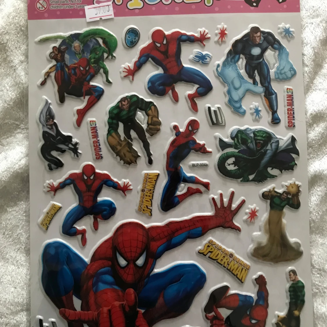 3D Spindelmannen Klistermärken  - 90