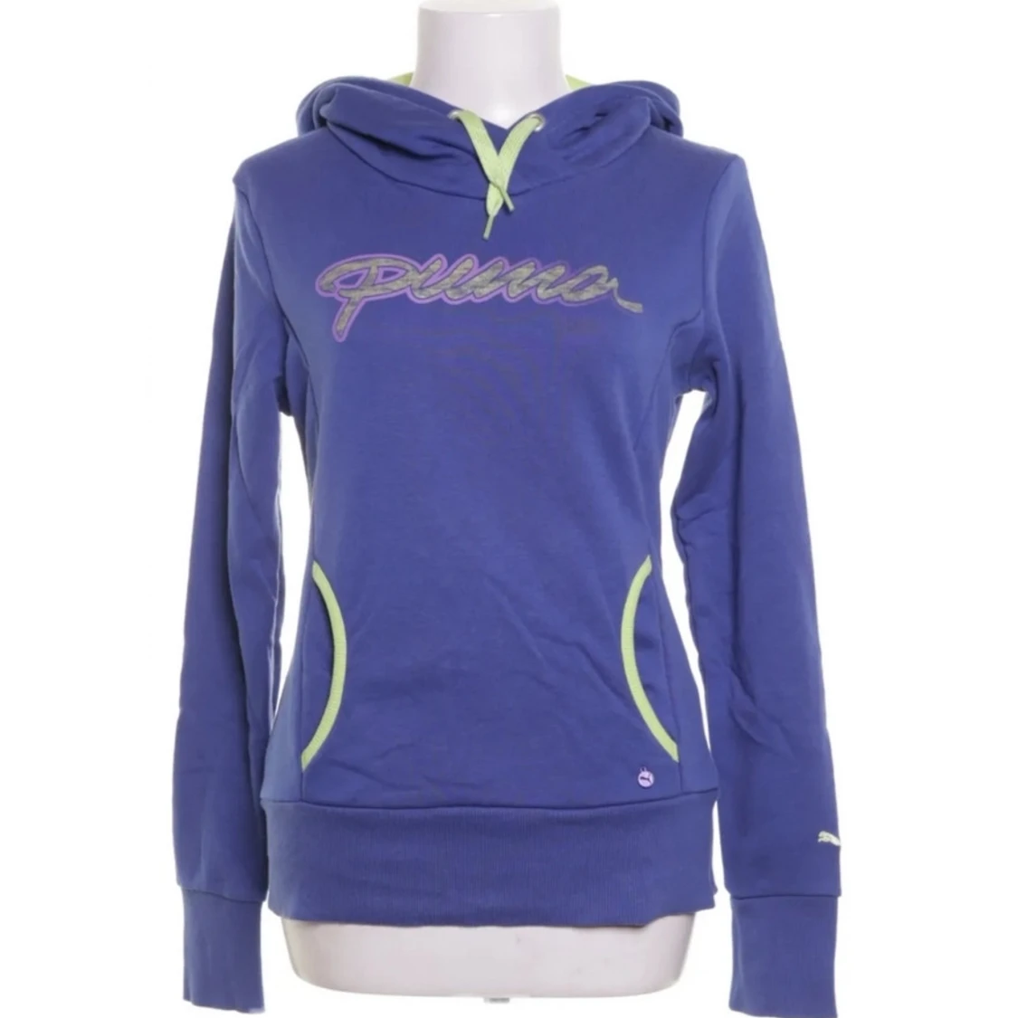Puma blå lila huvtröja, storlek S