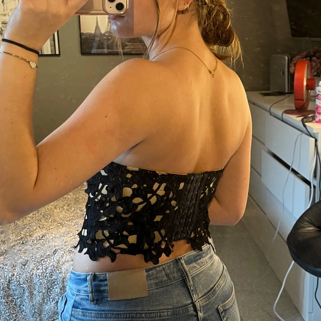 Söt topp med lace  - 90