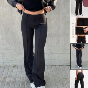 Lågmidjade kostymbyxor från madlady - Jättefint fint skick svarta madlady byxor🩷