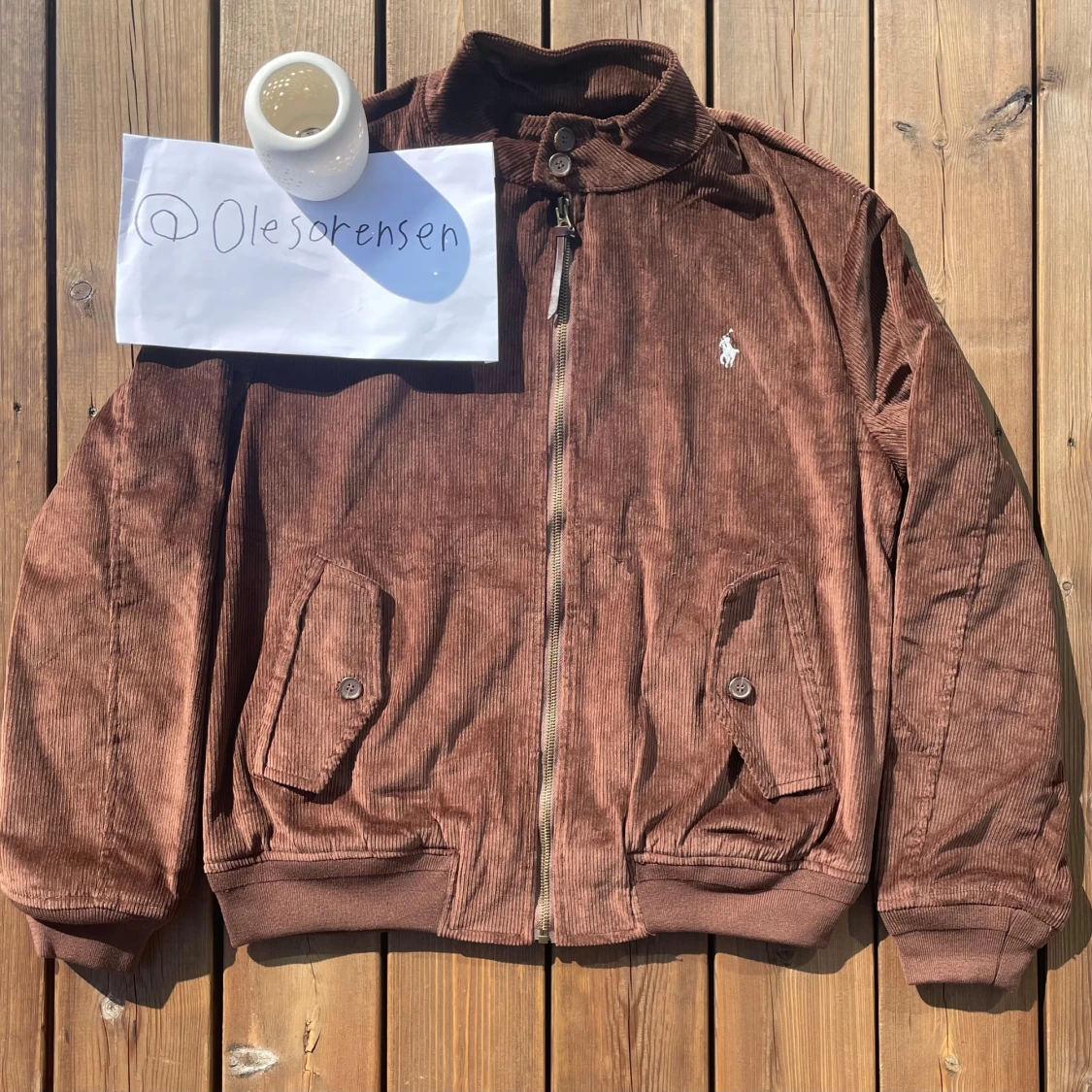 Brun manchesterjacka från Polo Ralph Lauren