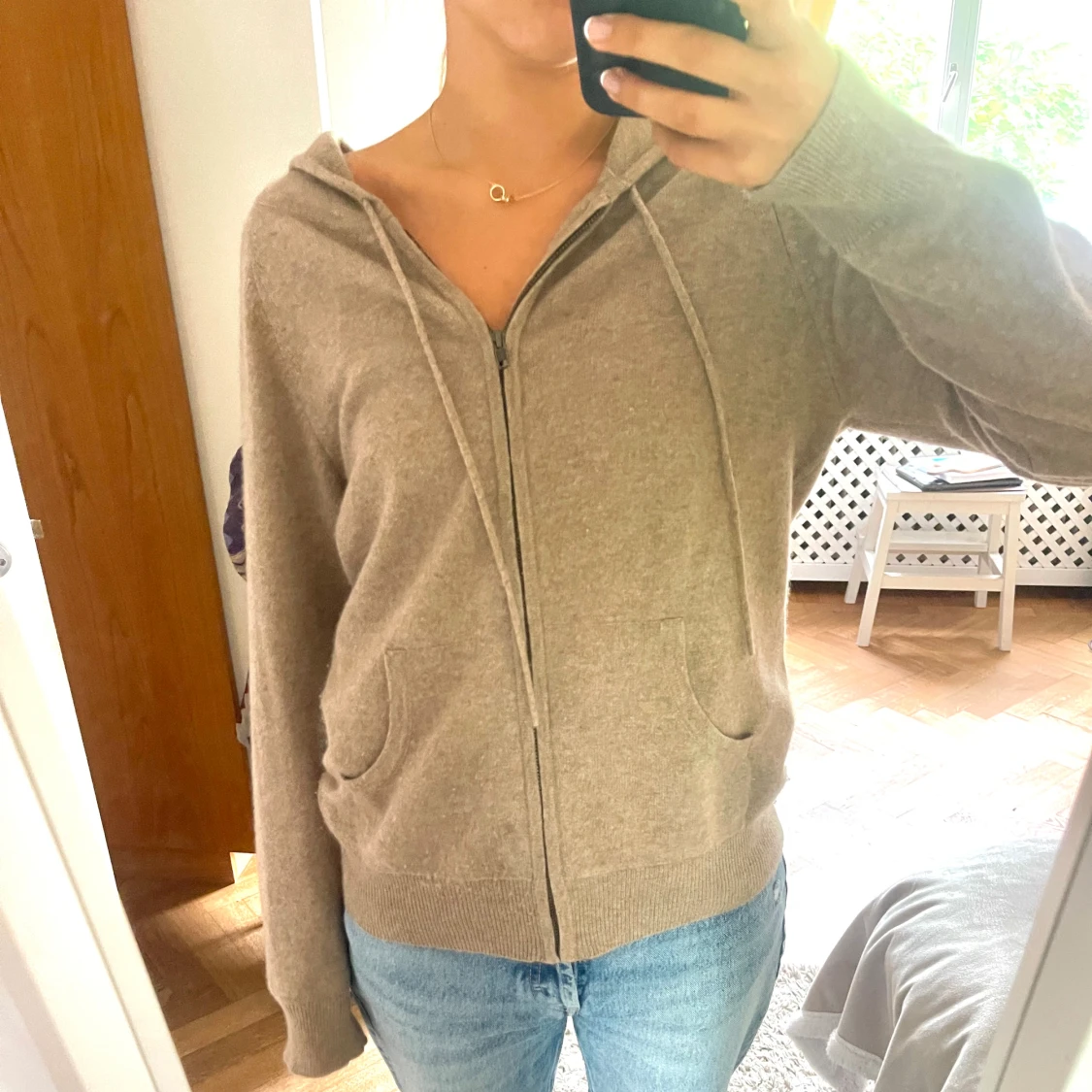 Zipphoodie i kashmir - 90