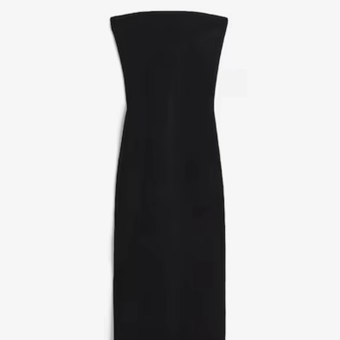 Svart ribbad tubklänning