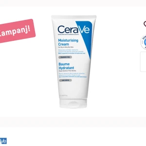 CeraVe Moisturising Cream - Fuktgivande kräm från CeraVe för torr till mycket torr hud. Innehåller ceramider och hyaluronsyra för att återfukta och stärka hudens barriär. Parfymfri och utvecklad med dermatologer. Nypris: 129, bara testad