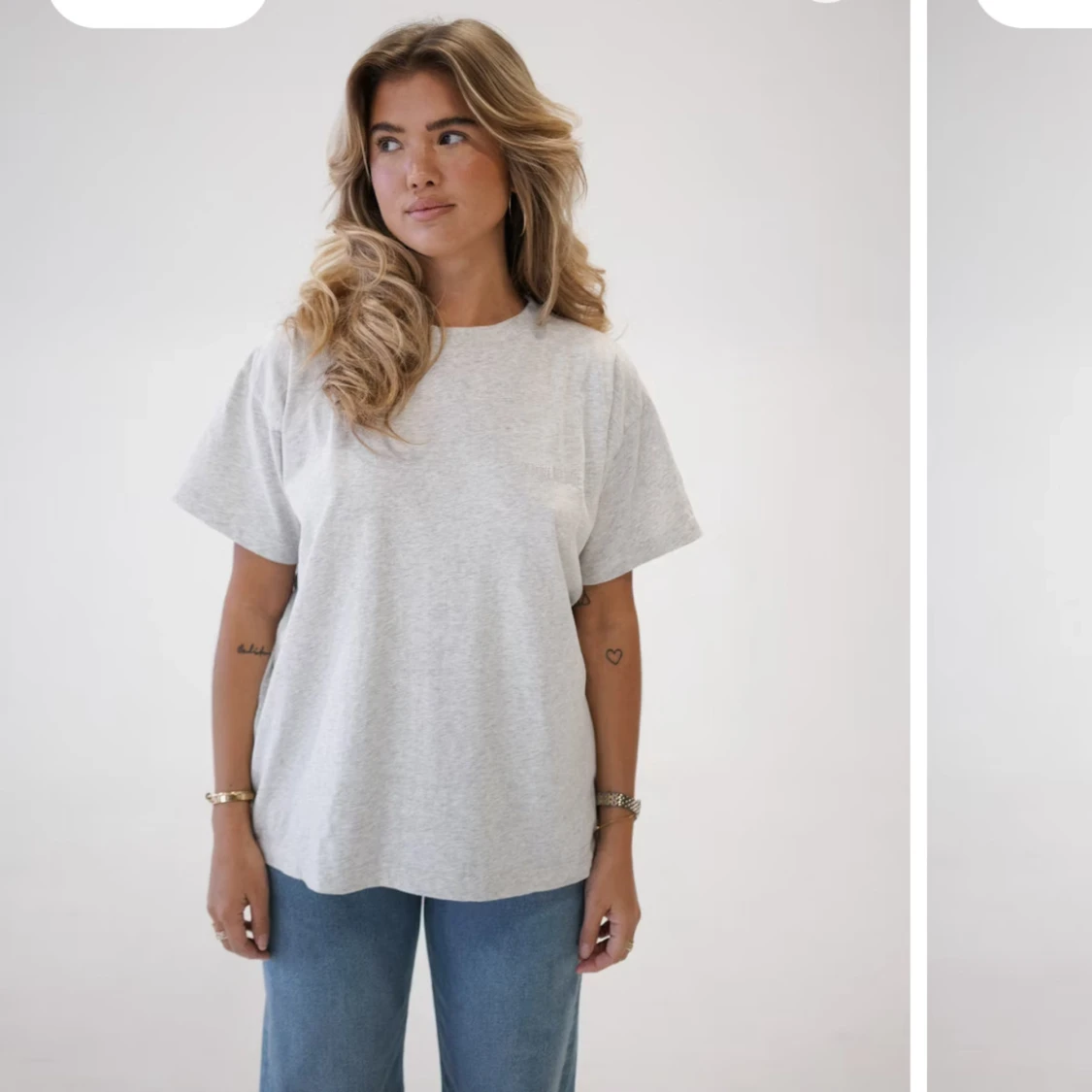 Djerf Avenue Grey Melange T-shirt