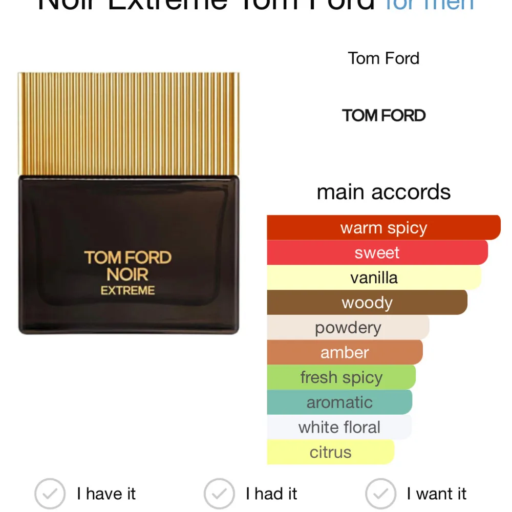 3/5/10ml samples av Tom Ford Noir Extreme som är en söt samt fräsch och kryddig doft som passar grymt nu till hösten/vintern. Innehåller noter av varm krydda, sötma och vanilj. Tveka inte att höra av dig vid frågor eller funderingar!. Parfym.