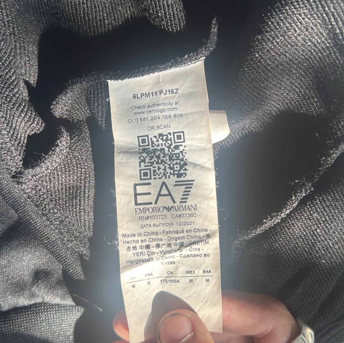 Svart jacka från Emporio Armani - 92