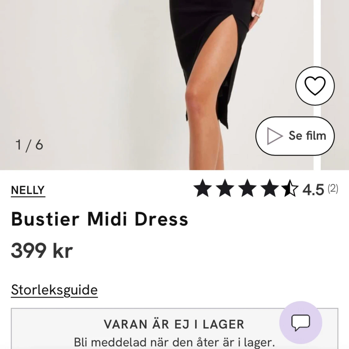 Svart klänning - 91