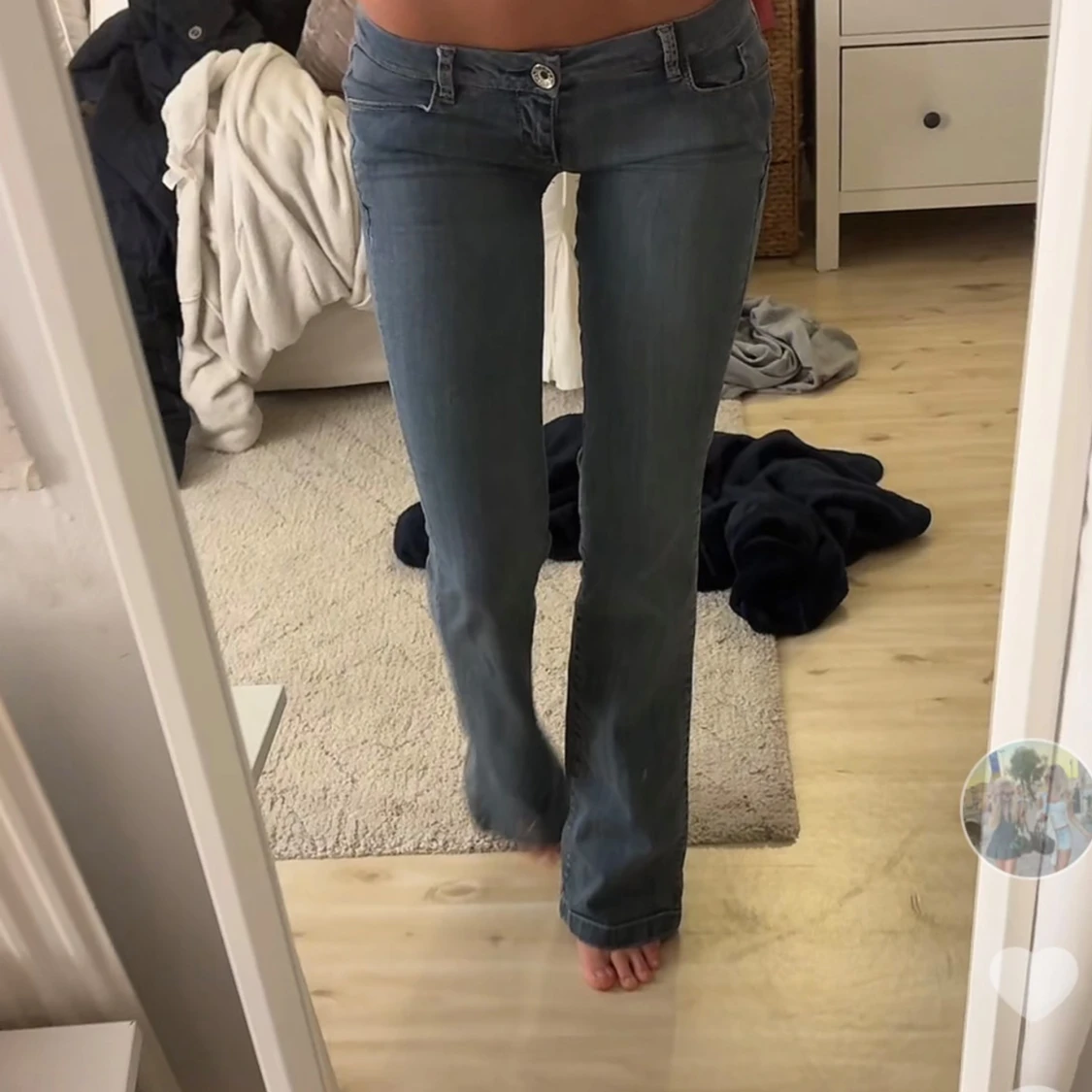 Lowwaist boitcut jeans - 1