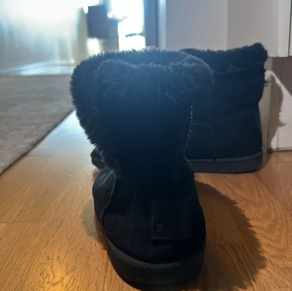 Svarta boots med foder - 2