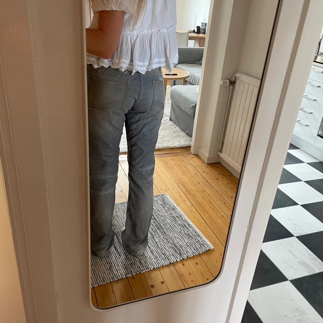 Low waist gråa jeans - 91