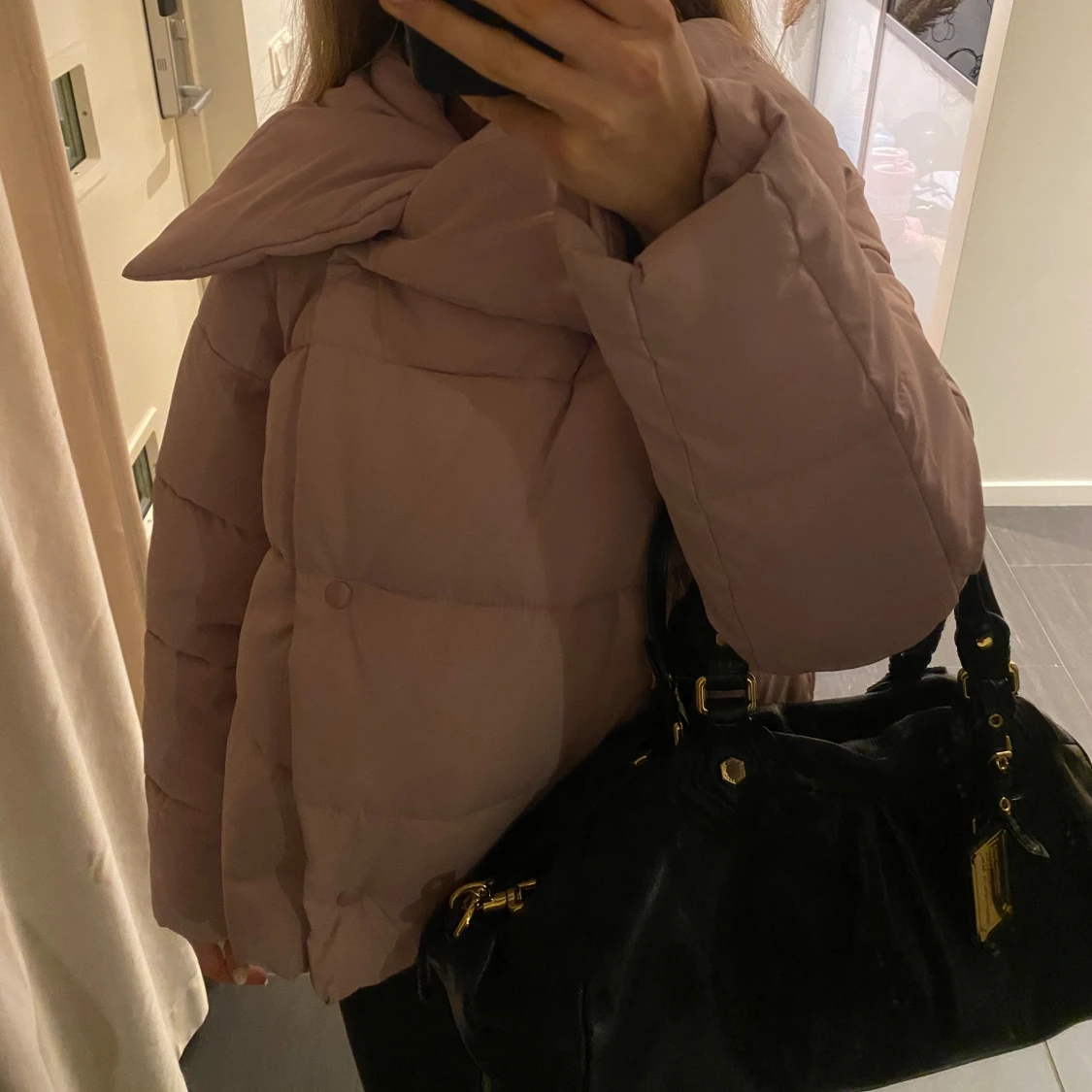 Rosa pufferjacka - 91