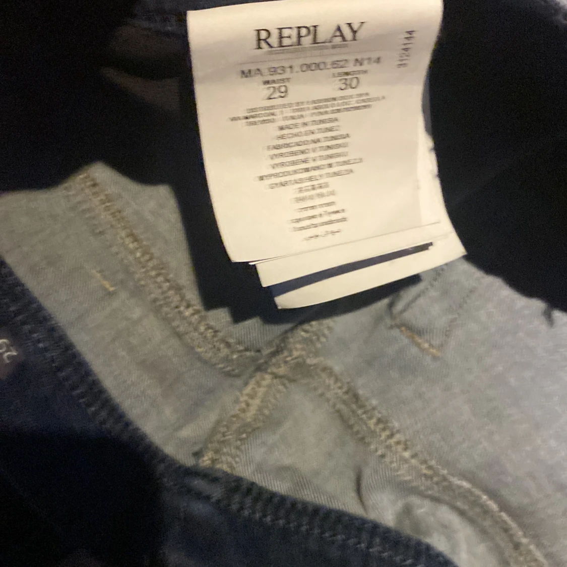 Mörkblå jeans från Replay - 91