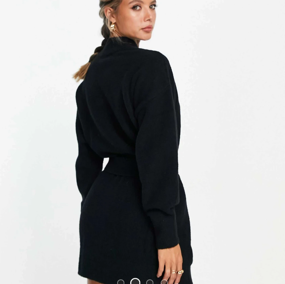 Svart stickad miniklänning från & Other Stories - 90