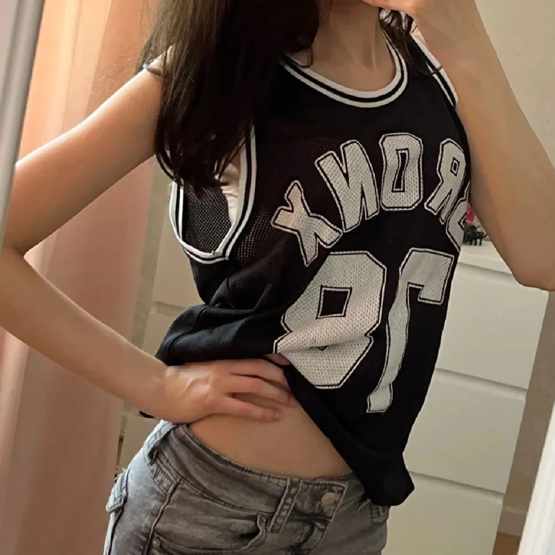 Svart tränings linne - 90