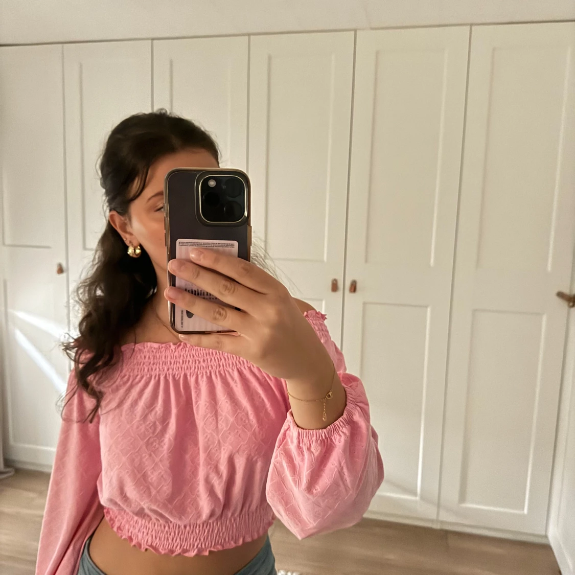 Rosa offshoulder topp - 90