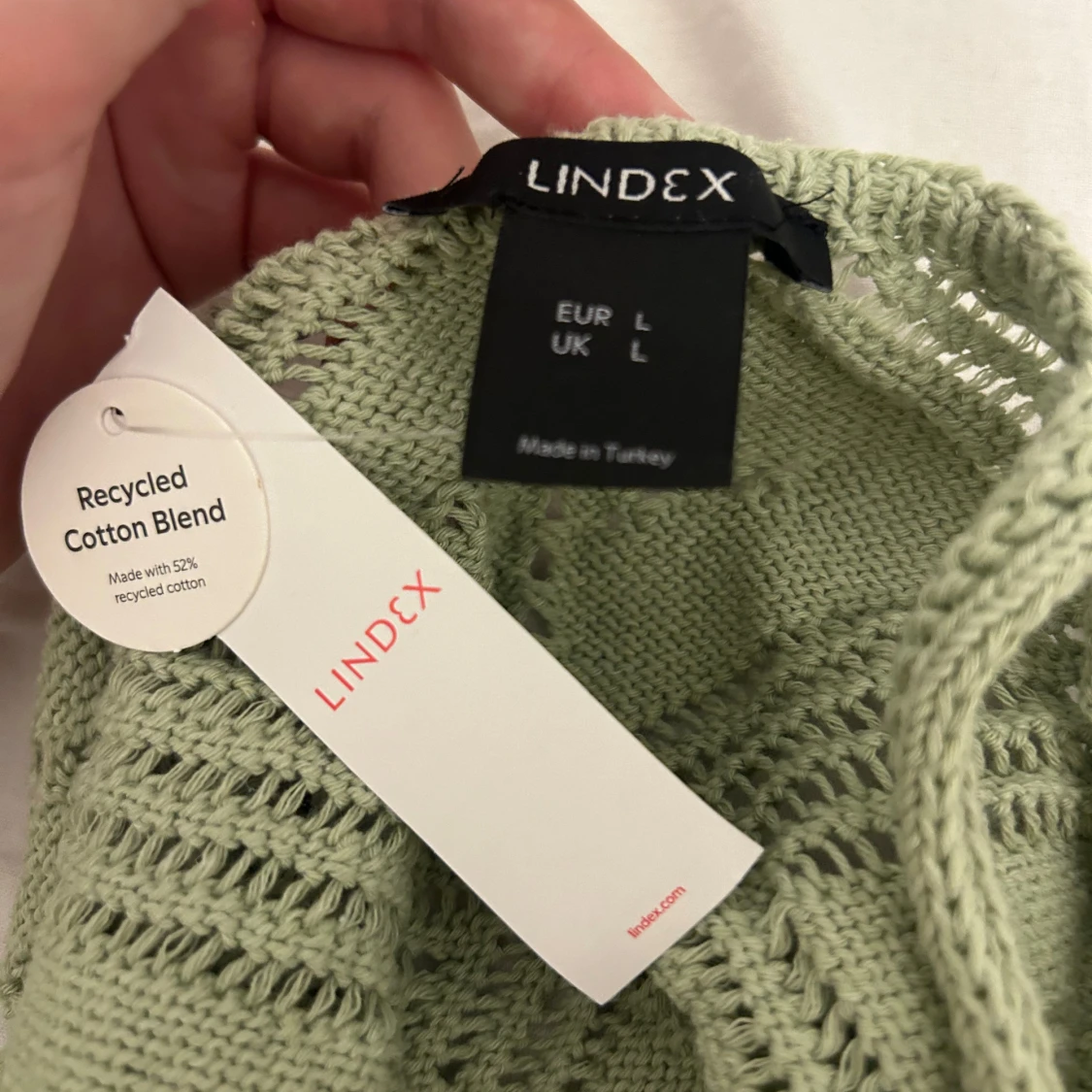 Grön stickad topp från Lindex - 91