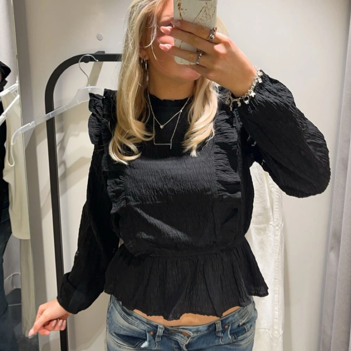 svart lindex blus  - 90