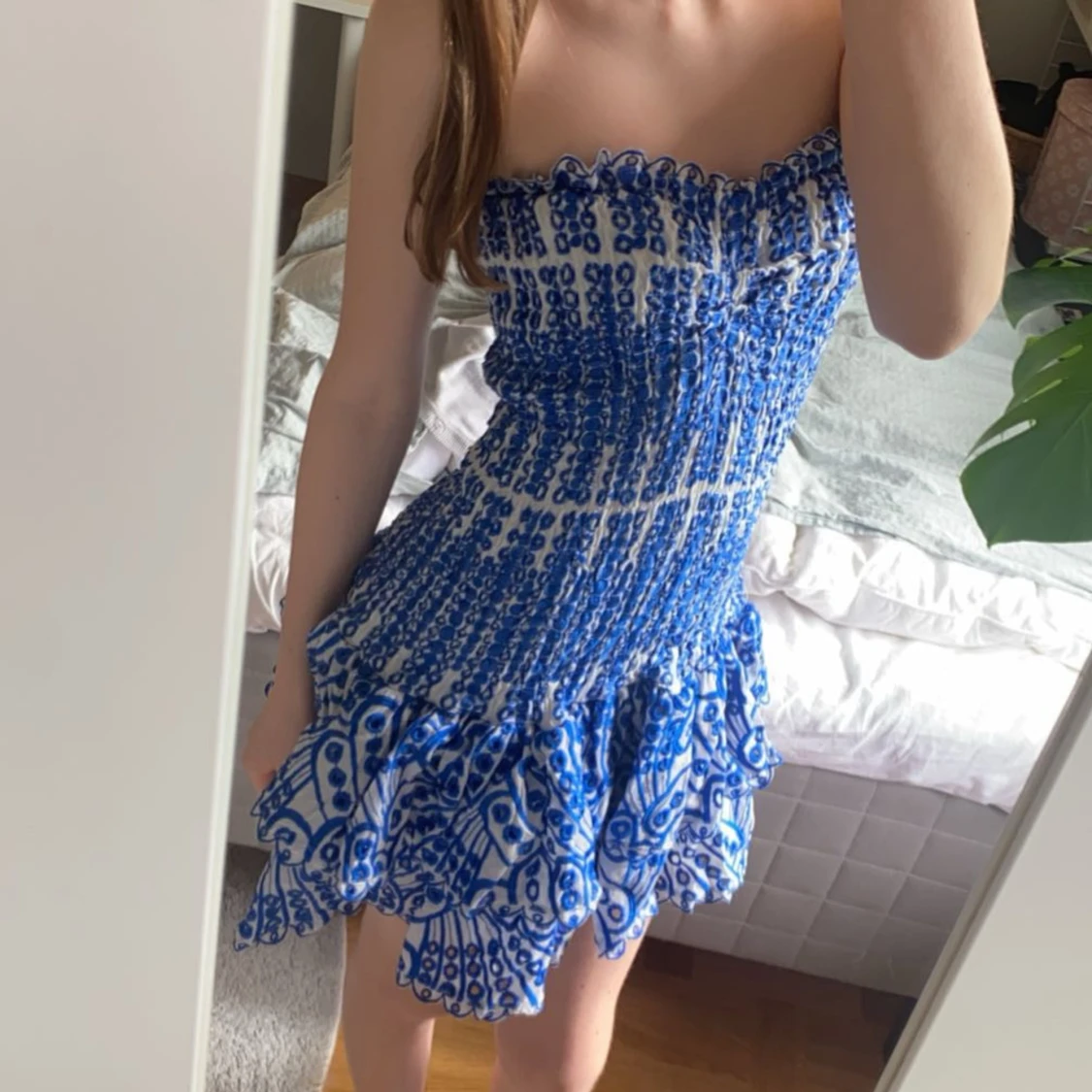 Blåvit sommarklänning- Estelle - 93