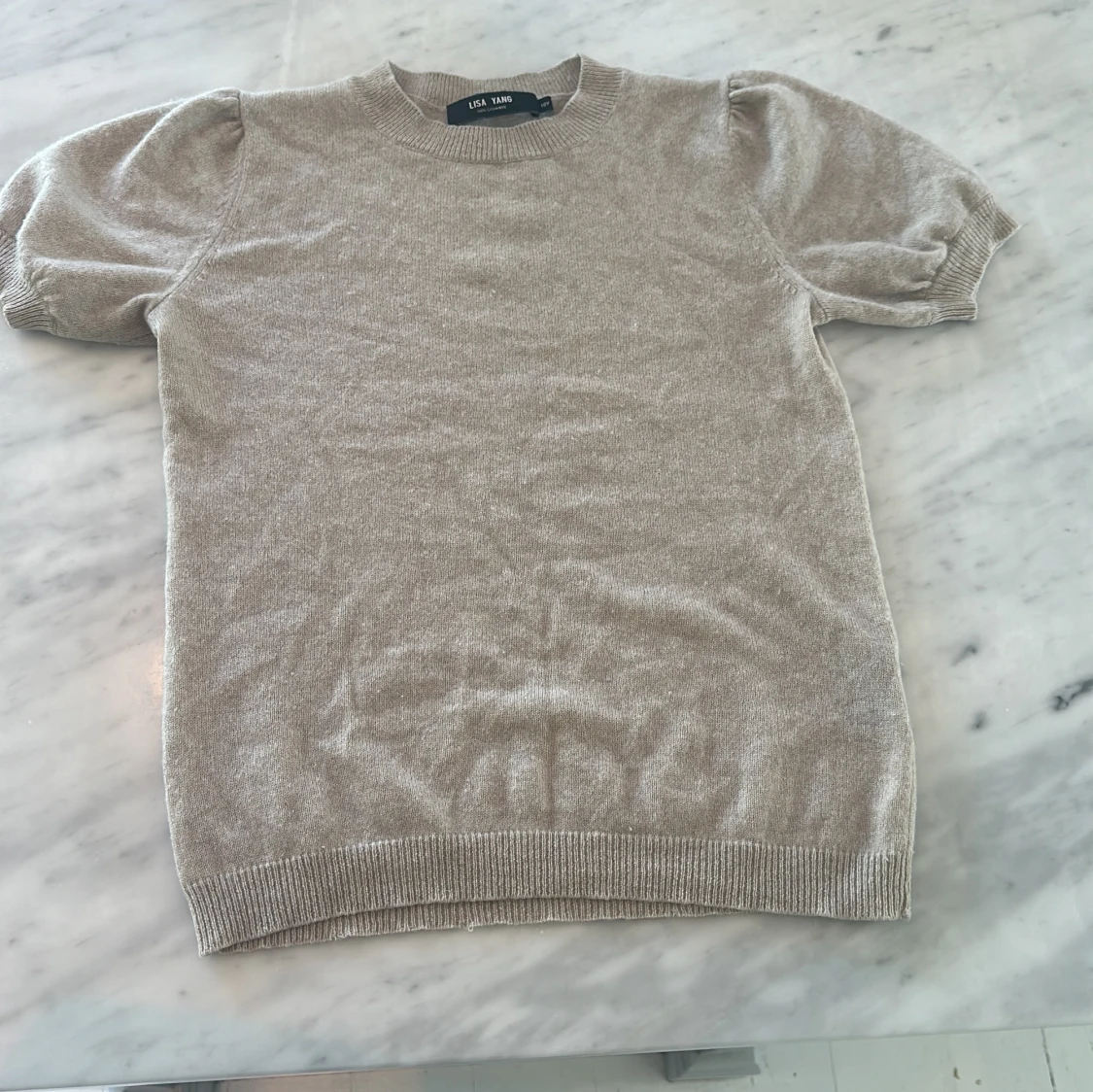 Cashmere tröja beige 