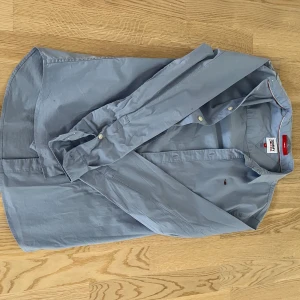 Blå skjorta från Tommy Jeans - Snygg blå skjorta från Tommy Jeans i slim fit. Skjortan har långa ärmar och knappar framtill. 