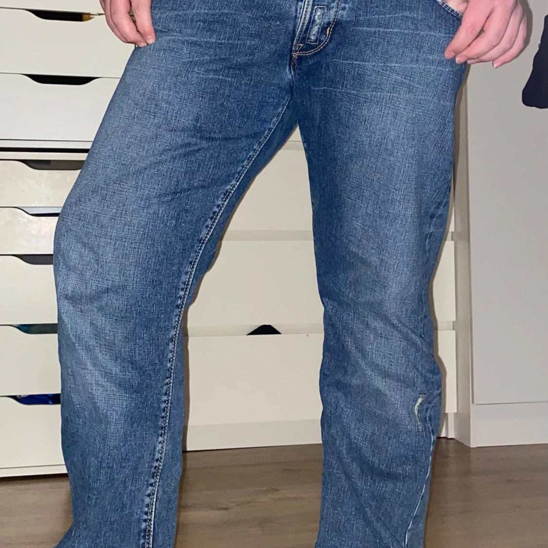 Blå jeans från Lee