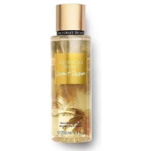 Coconut Passion Fragrance Mist från Victoria's Secret - Fräsch och exotisk doftspray från Victoria's Secret med en härlig kokosnötsdoft. Flaskan är genomskinlig med guldiga detaljer och rymmer 250 ml. Perfekt för att ge en tropisk känsla. Köpte parfymen för 325 och säljer pga kommer aldrig till användning. 