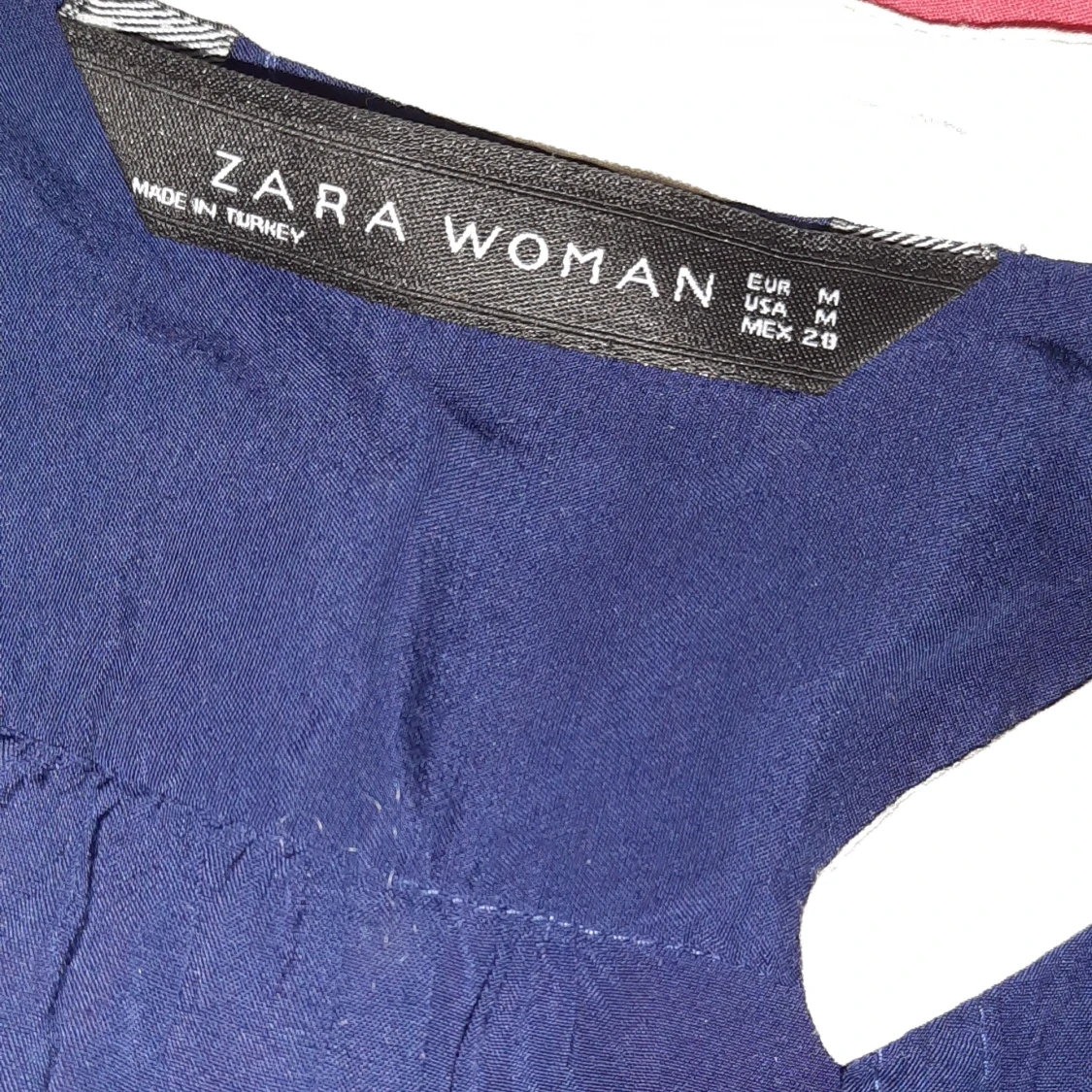 Mörkblå blus från Zara - 2