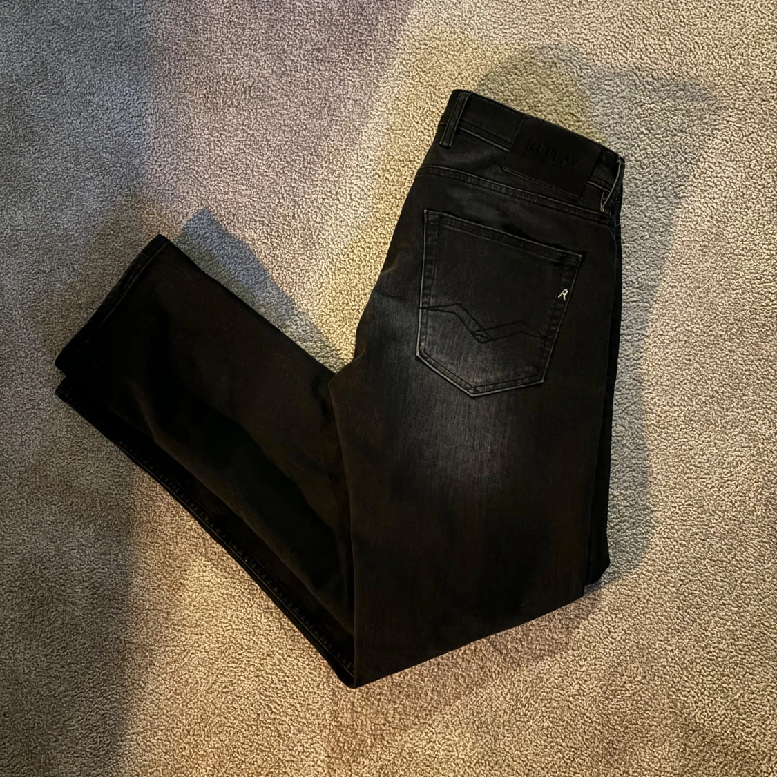 Replay jeans svarta