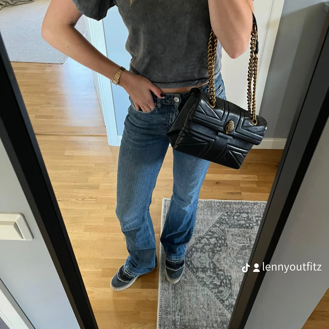 Blåa Jeans mid waist