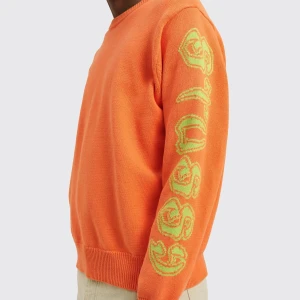 Stüssy Sleeve Logo Sweater - Selling 2023SS Stüssy Sleeve logo orange sweater, Size S (Men)  Bought for 1800kr at Très Bien but didn’t wear it often since it didn’t fit me🙁