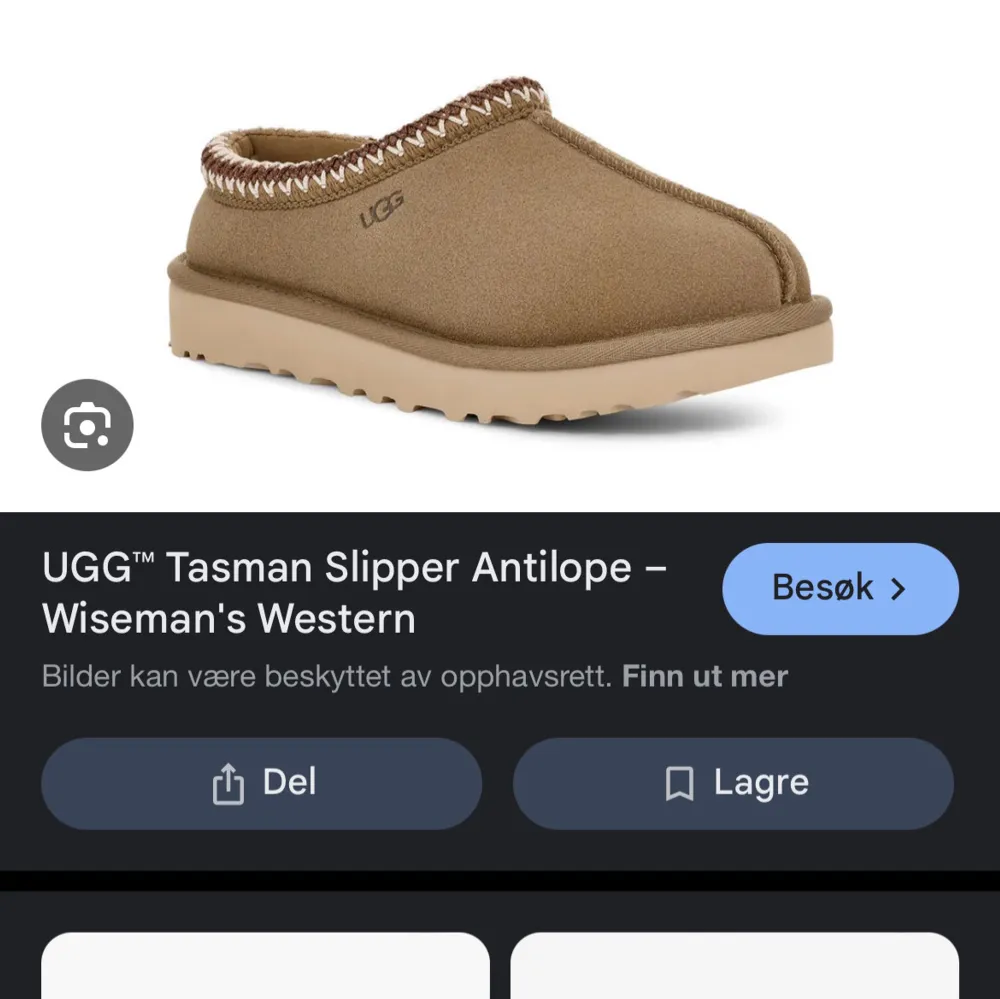 Selling my Uggs Tazz in the color Antilope, size eu 37! Bought them, and they did not fit me! Never used, just tried on!. Skor.