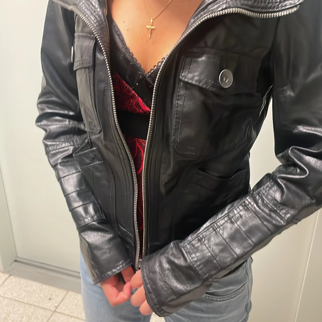 Skinn jacka - 92