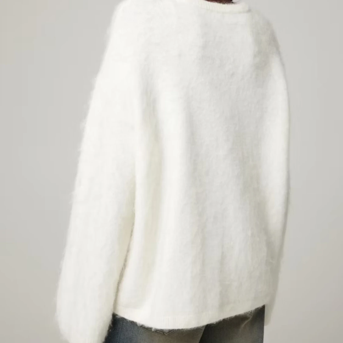 Mohair tröja vit - 91